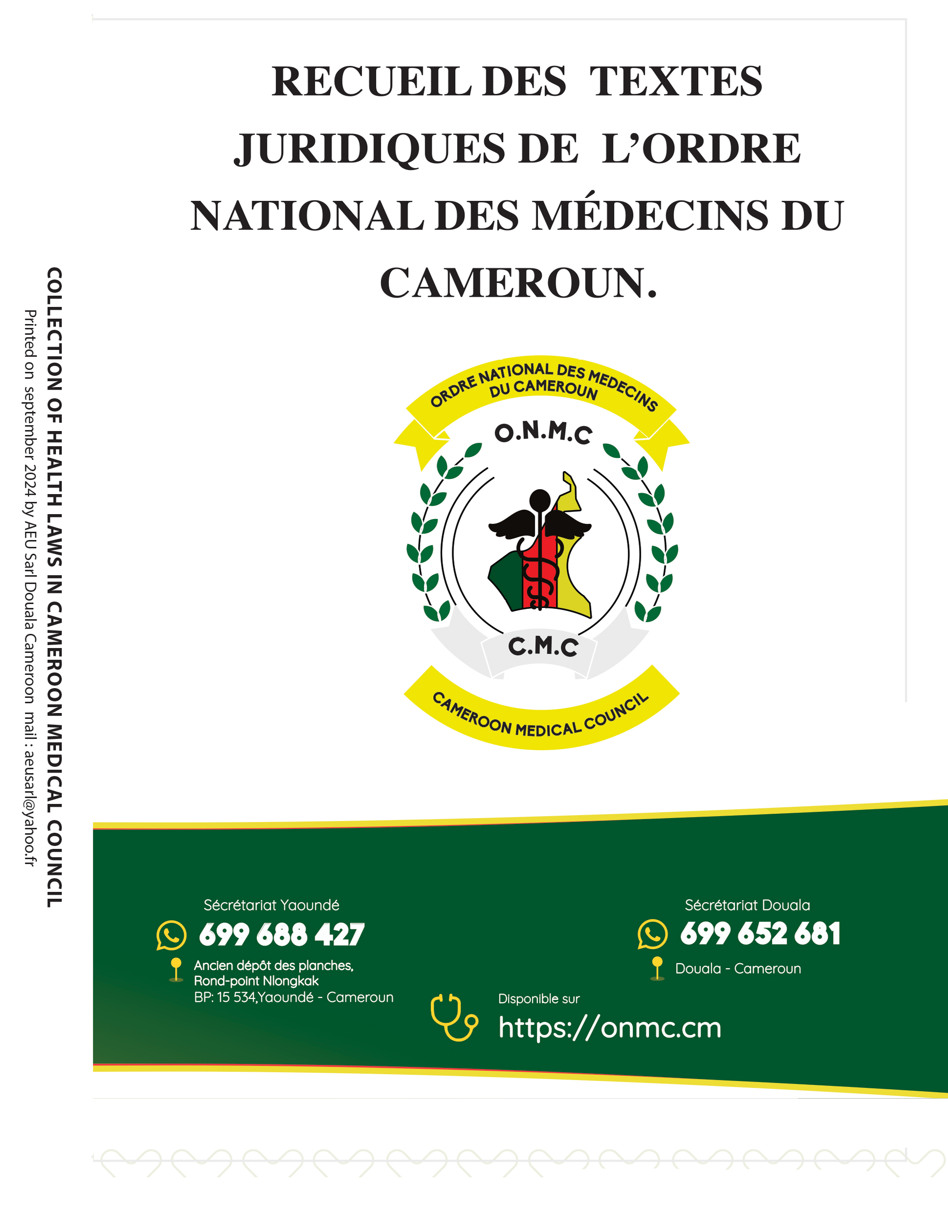 ONMC Textes Juridiques Version Française 2026